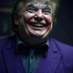 Donald Trump Joker face laughing MAGA