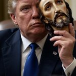 donald trump jesus christ mask