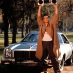 Man with boombox