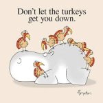 Sandra Boynton turkeys and hippo