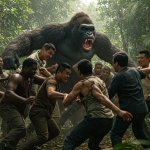 1 Gorilla vs 100 Men