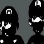 cursed luigi and mario
