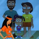 Luz and Chuck - Luz Camila Manny and Cousin/Niece Crystal in Family Photo | image tagged in the noceda family photo,scooby doo,the owl house,lilo and stitch,scooby doo crystal,luz noceda | made w/ Imgflip meme maker