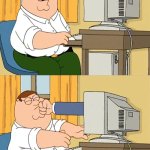 Peter gets an email punched by from who?