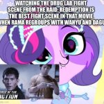 Zoe Trent happy about The Drug Lab Fight from The Raid: Redemption | WATCHING THE DRUG LAB FIGHT SCENE FROM THE RAID: REDEMPTION IS THE BEST FIGHT SCENE IN THAT MOVIE WHEN RAMA REGROUPS WITH WAHYU AND DAGU | image tagged in happy zoe trent | made w/ Imgflip meme maker