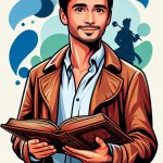 A man with book