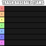 trash baseball team tier list