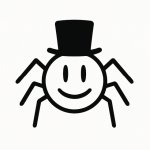 spider with a top-hat