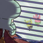 HD Squidward window sponge bob