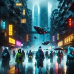 cyberpunk dystopia
