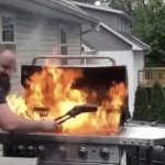 BBQ Grill Fire