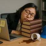 Tired worker