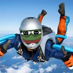 Sky Diving Pepe the Frog