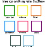 Make Your Own Disney Fairies Cast Meme