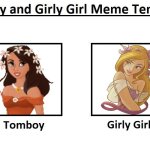 Ofelia (Tomboy) and Giselle (Girly Girl) | image tagged in tomboy and girly girl meme,enchanted,ofelia,giselle,disney princess,best friends | made w/ Imgflip meme maker