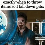 Mario Kart | Mario Kart CPUS strategically deciding exactly when to throw items so I fall down pits: | image tagged in gifs,mario kart | made w/ Imgflip video-to-gif maker