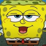 Spongebob Leaning Forward