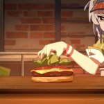 Burnice and Anby making (cooking) Burger meme
