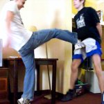 Kick in the nuts