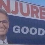 Injured Good announcement meme