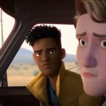 Darius staring at Ben