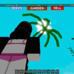 POV that coconut tree in grow a garden