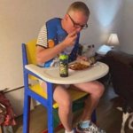 Baby seat man