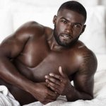 Good looking sexy black man