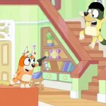 Kevin Nyltick gets scared of Bingo Heeler