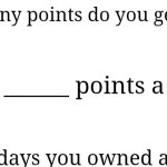 How many points a day do you get meme