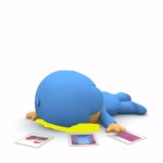 Pocoyo drinks a yellow milk and dies | image tagged in pocoyo dying | made w/ Imgflip meme maker