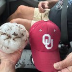 Huge hailstone in Texas size of a man's head