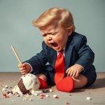 Trump toddler drops ice cream