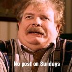 no post on sundays