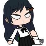 Shijima Tsukishima Sitting, Angry