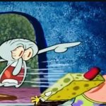 Squidward yelling