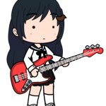 Shijima Tsukishima (Guitar) Surprised