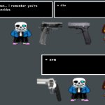sans and frisk ignoring fight meme