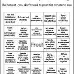 Normal person bingo template