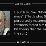 Gallileo E pur si muove meme