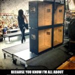 No Treble at all | BECAUSE YOU KNOW I′M ALL ABOUT THAT BASS, 'BOUT THAT BASS, NO TREBLE | image tagged in fake speakers,bass,rock concert,empty,fake | made w/ Imgflip meme maker