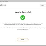 Update succesful