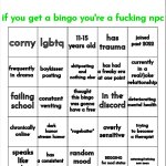 msmg stereotype bingo meme