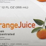 Orange juice container
