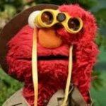 Elmo looking