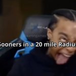Gooners in a 20 mile Radius meme