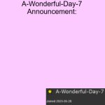 A-Wonderful-Day-7 announcement template template