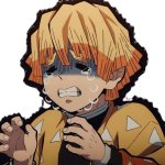 zenitsu crying