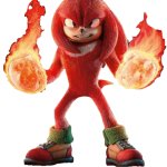 Knuckles The Echidna With Flames Of Disaster Fist