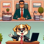 Top Panel: [Image or illustration of a formal HR person or offic